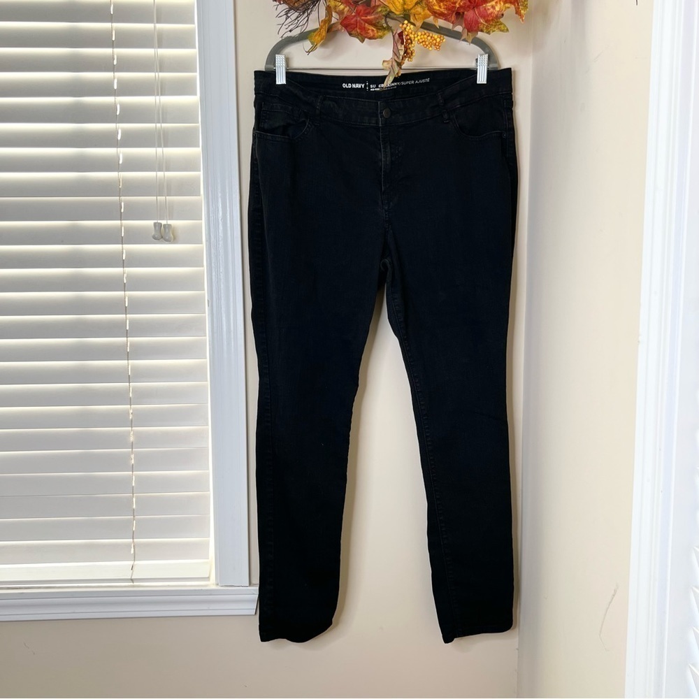 OLD NAVY Black Super Skinny Jeans